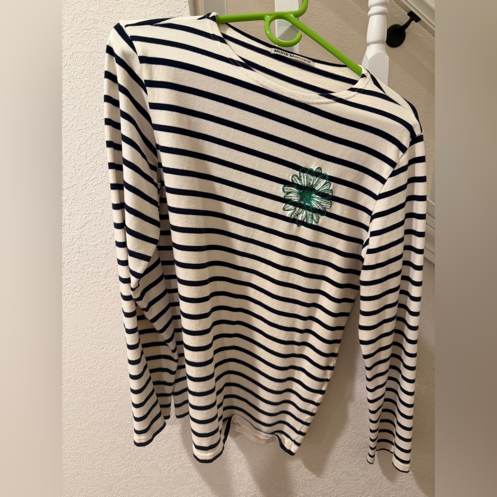 Mardi Mercredi Striped Long Sleeve Top